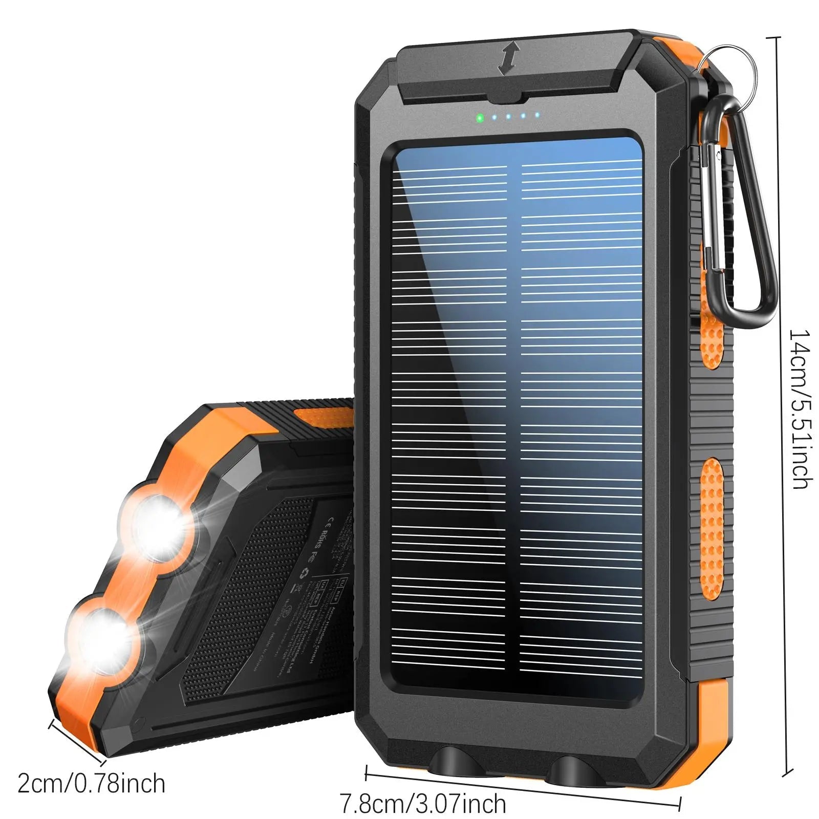 10,000mAh Solar Power Bank - thewrightstore