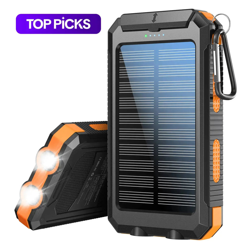 10,000mAh Solar Power Bank - thewrightstore