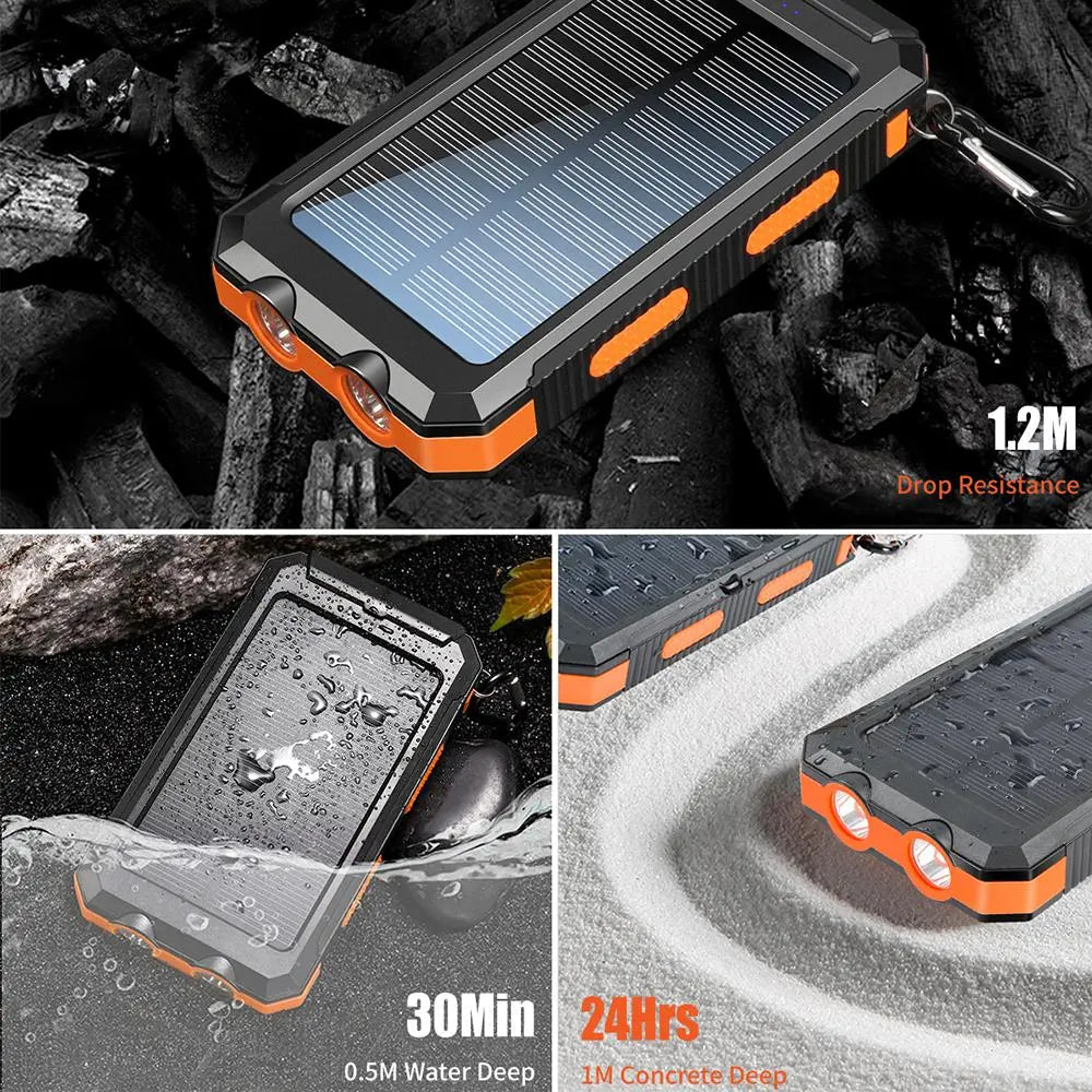 10,000mAh Solar Power Bank - thewrightstore
