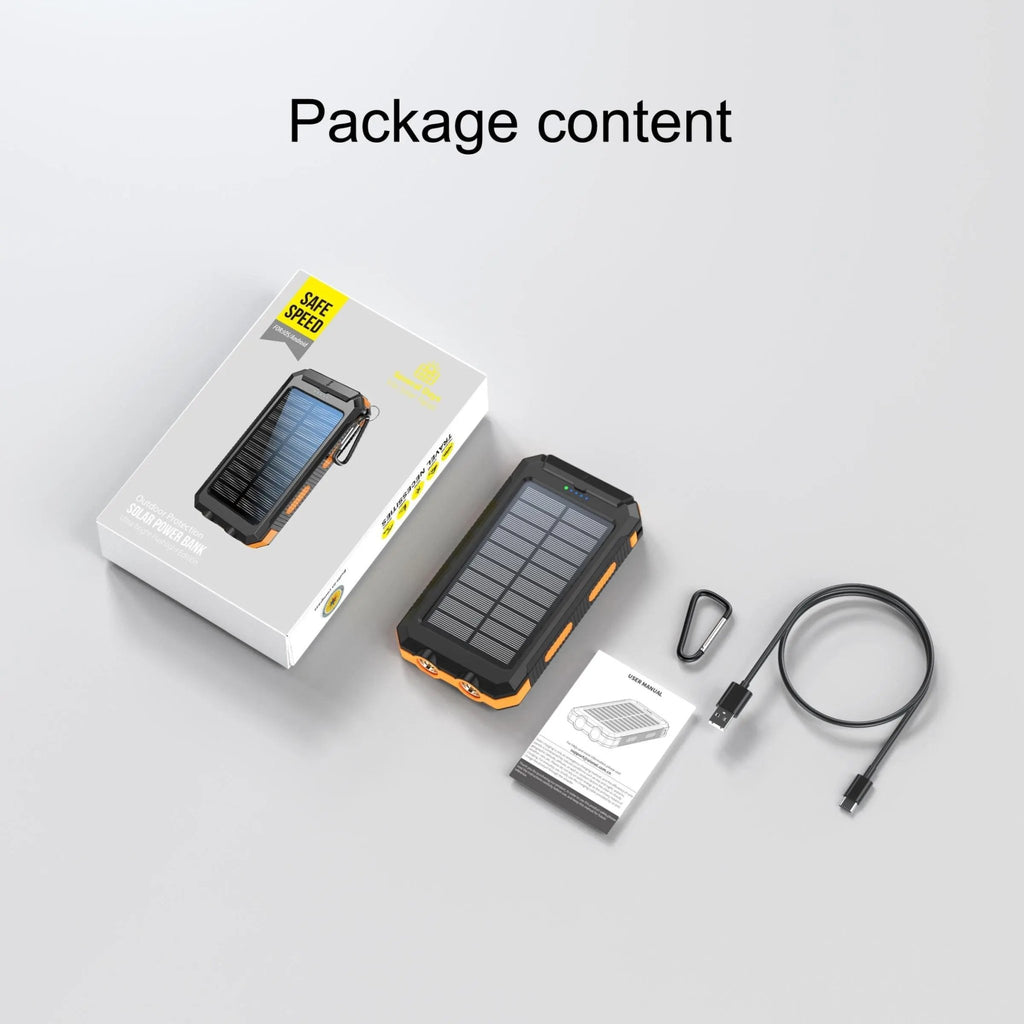 10,000mAh Solar Power Bank - thewrightstore