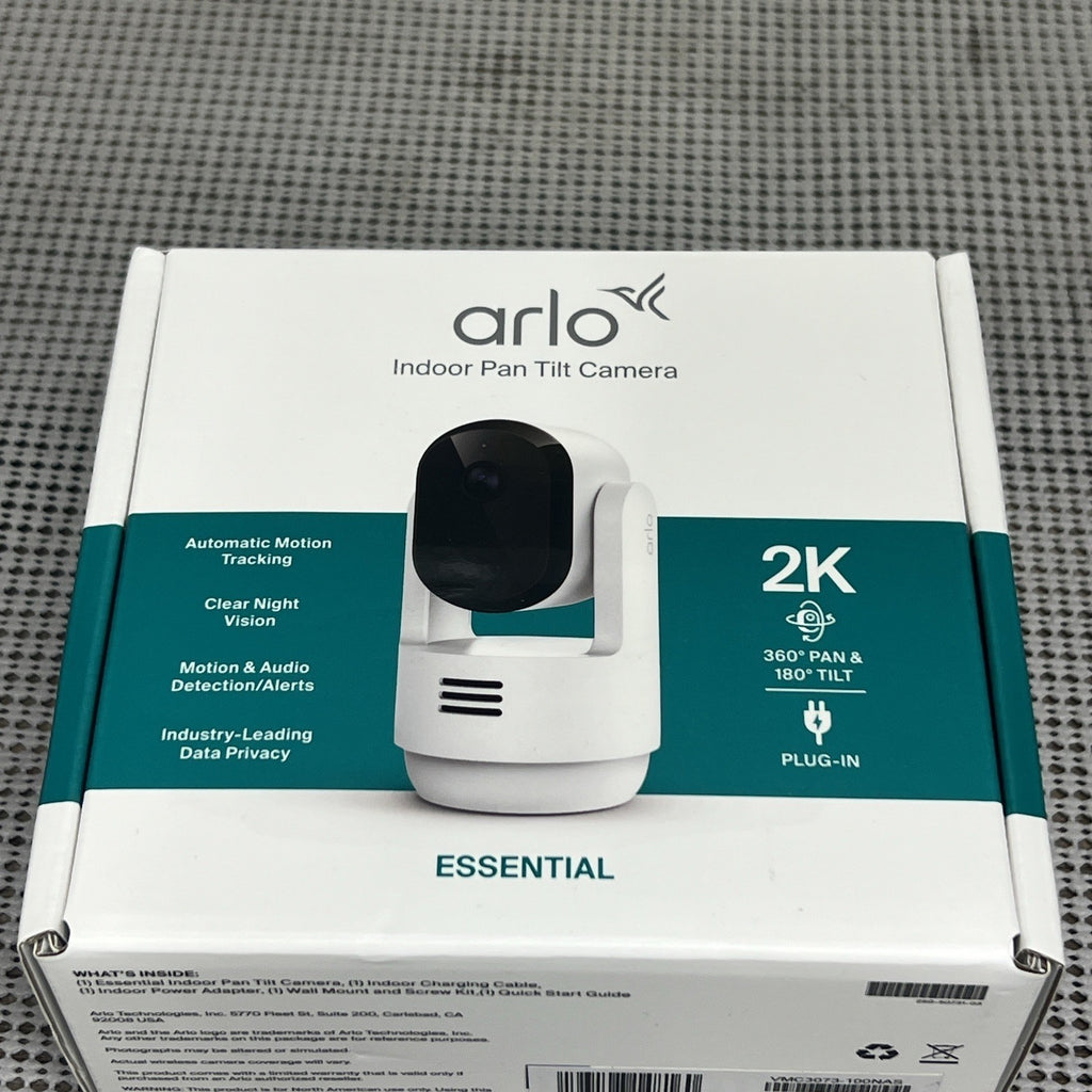 Arlo Indoor Pan Tilt Pet Camera 2K 360 Degree Pan 180 Tilt Plug in (BRAND NEW)
