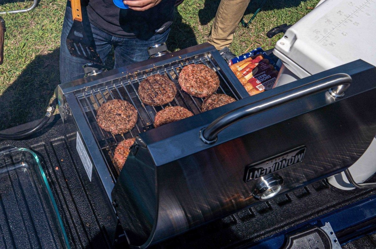 13742 | Stainless Tabletop Propane Gas Grill - thewrightstore