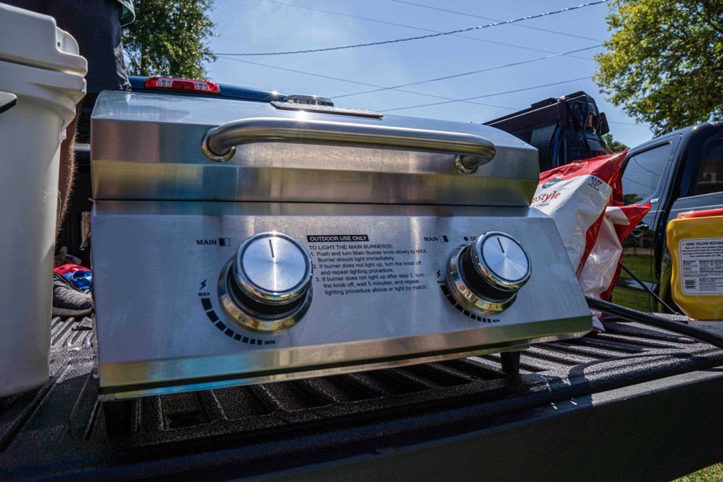 13742 | Stainless Tabletop Propane Gas Grill - thewrightstore