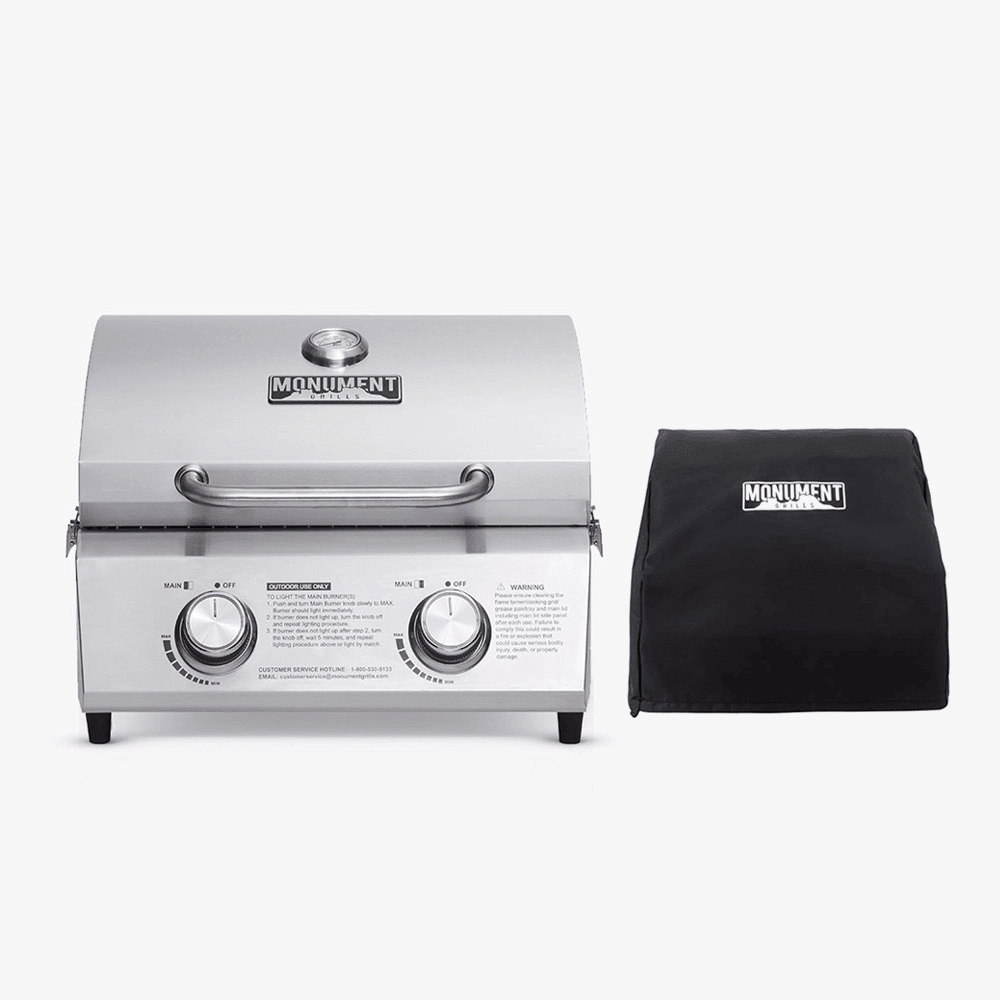 13742 | Stainless Tabletop Propane Gas Grill - thewrightstore