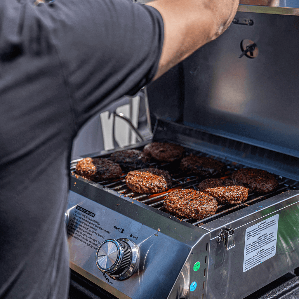 13742 | Stainless Tabletop Propane Gas Grill - thewrightstore