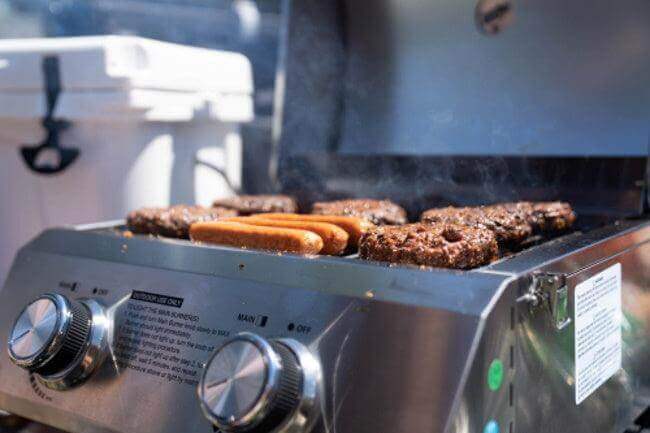 13742 | Stainless Tabletop Propane Gas Grill - thewrightstore