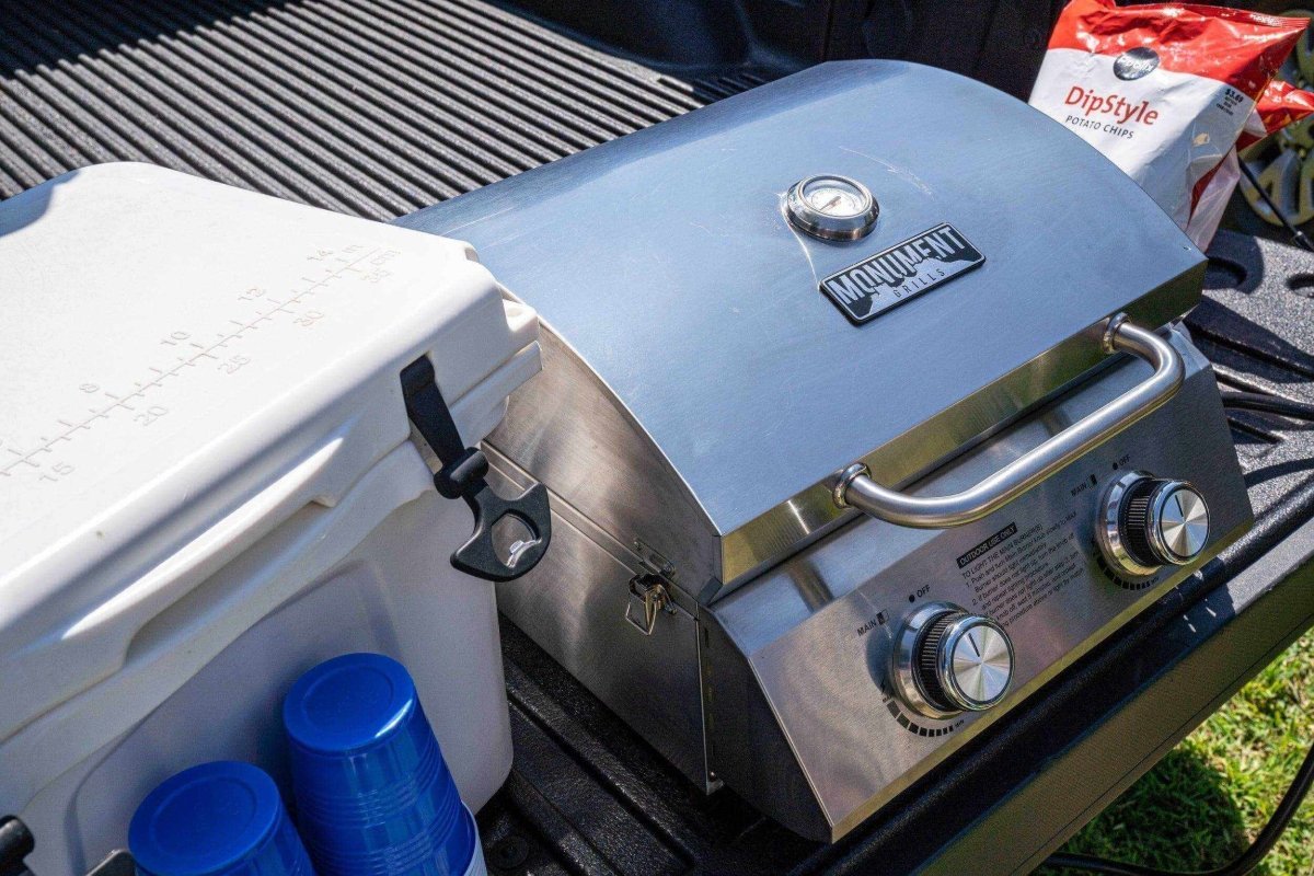 13742 | Stainless Tabletop Propane Gas Grill - thewrightstore