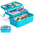 13In 3-Layer Plastic Craft Box and Craft Tool Box,Multipurpose Plastic Storage Box with Handle for Art Supply Boxs,Hair Supplies - thewrightstore