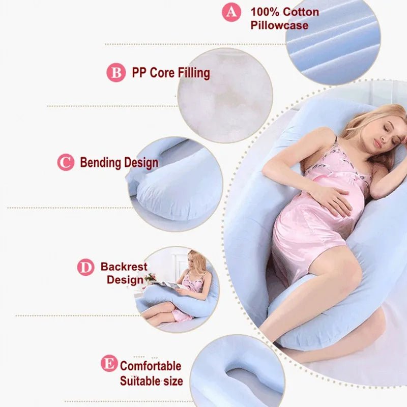 1.3KG Cotton Pillow for Pregnant Women Pregnancy Pillow Maternity Breastfeeding Pillow Cushion Pregnancy Nursing Pillow.