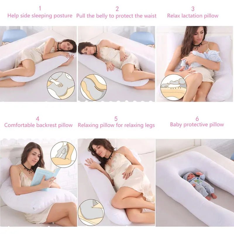 1.3KG Cotton Pillow for Pregnant Women Pregnancy Pillow Maternity Breastfeeding Pillow Cushion Pregnancy Nursing Pillow.