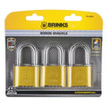 1-1/2In. (50Mm) 4-Dial Resettable Combination Padlock (3-Pack)