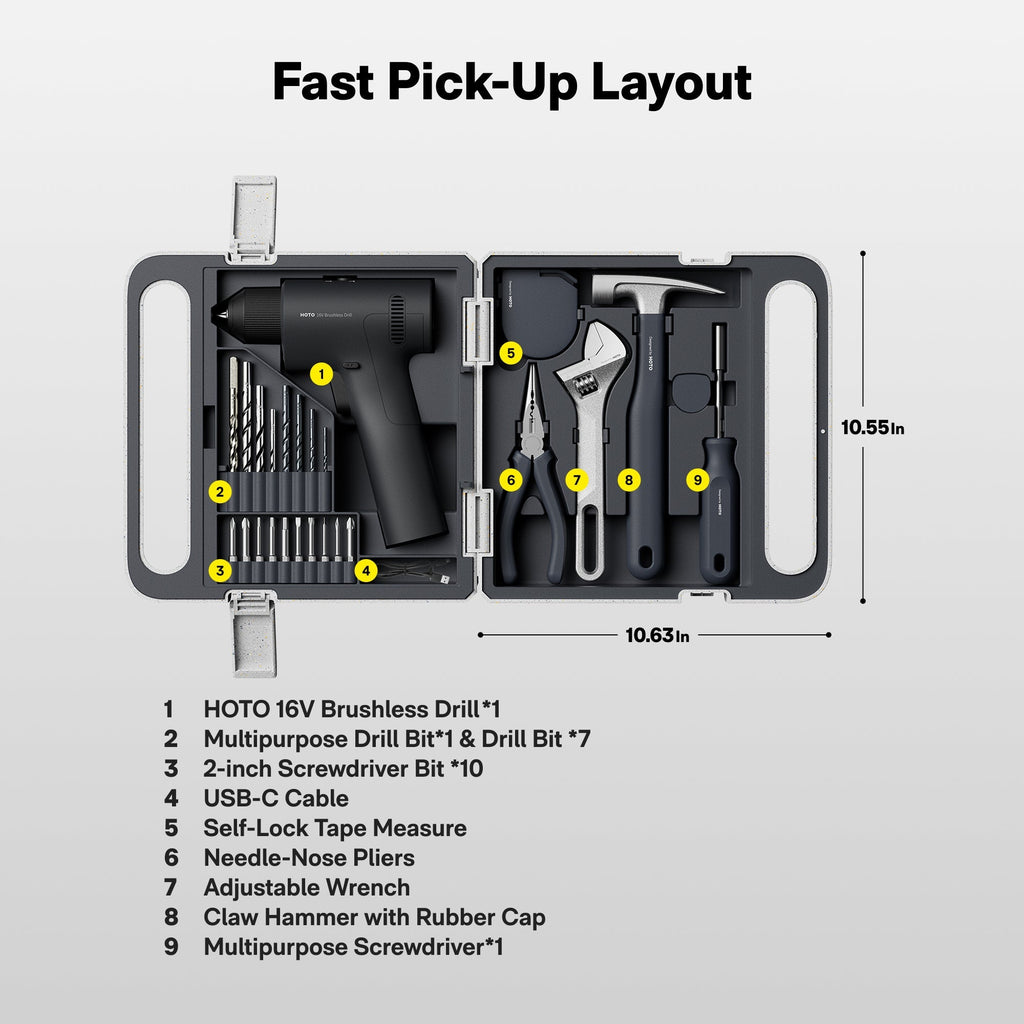 16V Brushless Drill Tool Kit - thewrightstore