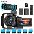 16x Zoom 1080P HD Digital Camera Bundle with 2 Batteries, 32G TF Card, Mic, Hood & Bag - thewrightstore