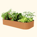 17" Tall 10 In 1 Jumbo Modular Metal Raised Garden Bed Kit - thewrightstore
