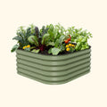 17" Tall 4 In 1 Small Modular Metal Raised Garden Bed Kit - thewrightstore