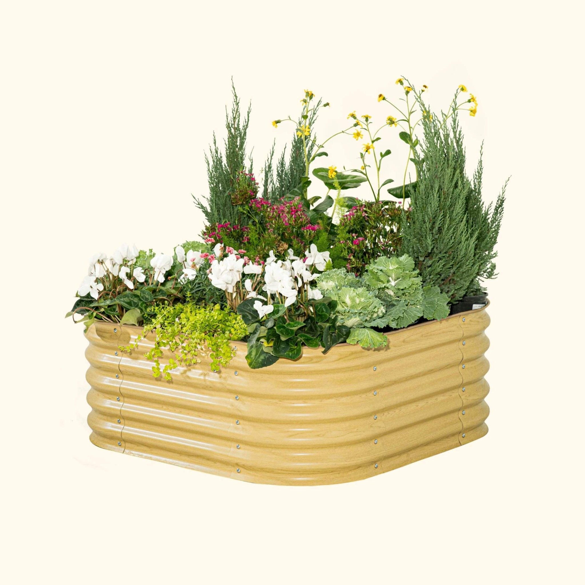 17" Tall 4 In 1 Small Modular Metal Raised Garden Bed Kit - thewrightstore