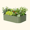 17" Tall 6 In 1 Medium Modular Metal Raised Garden Bed Kit - thewrightstore
