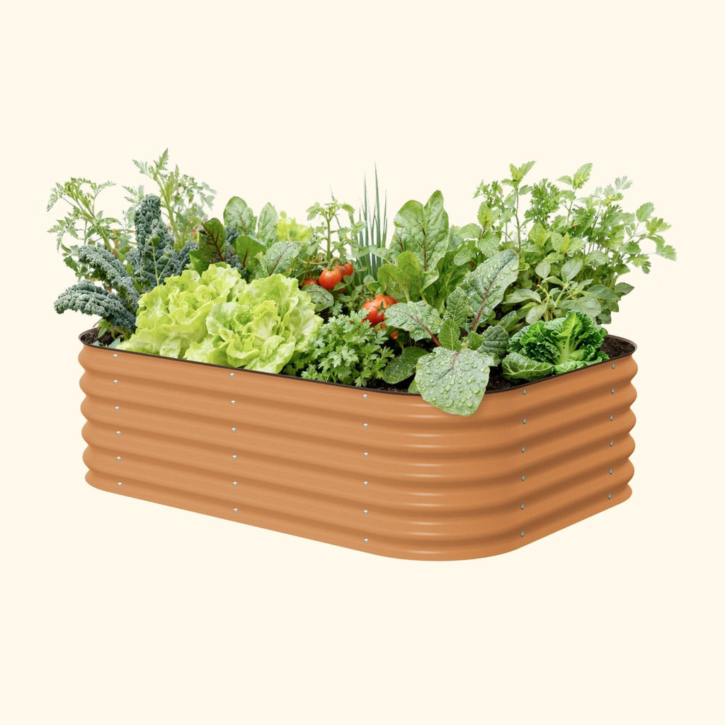17" Tall 6 In 1 Medium Modular Metal Raised Garden Bed Kit - thewrightstore