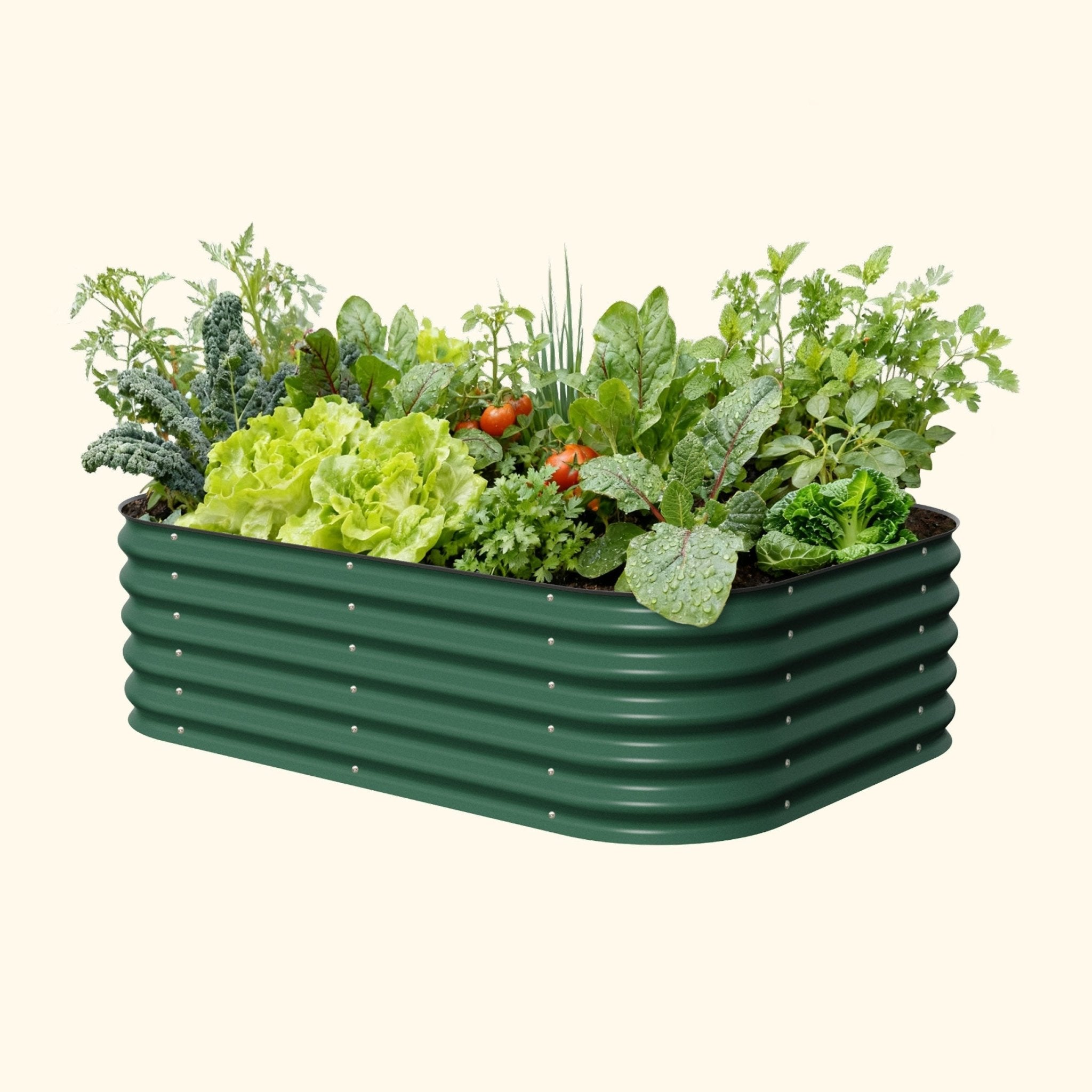 17" Tall 6 In 1 Medium Modular Metal Raised Garden Bed Kit - thewrightstore