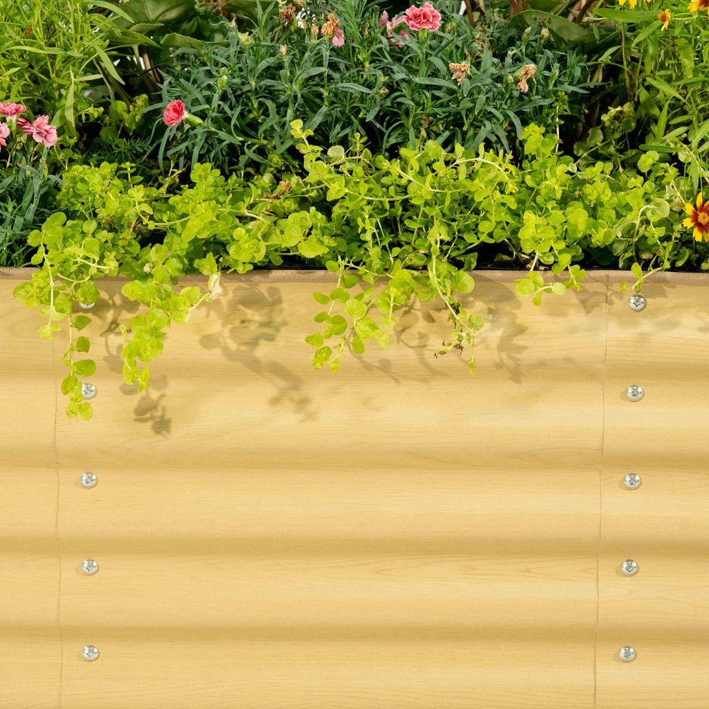17" Tall 6 In 1 Medium Modular Metal Raised Garden Bed Kit - thewrightstore