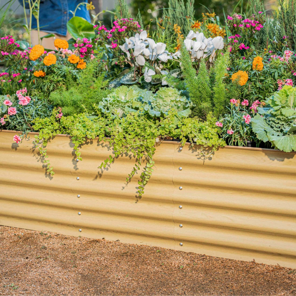 17" Tall 6 In 1 Medium Modular Metal Raised Garden Bed Kit - thewrightstore
