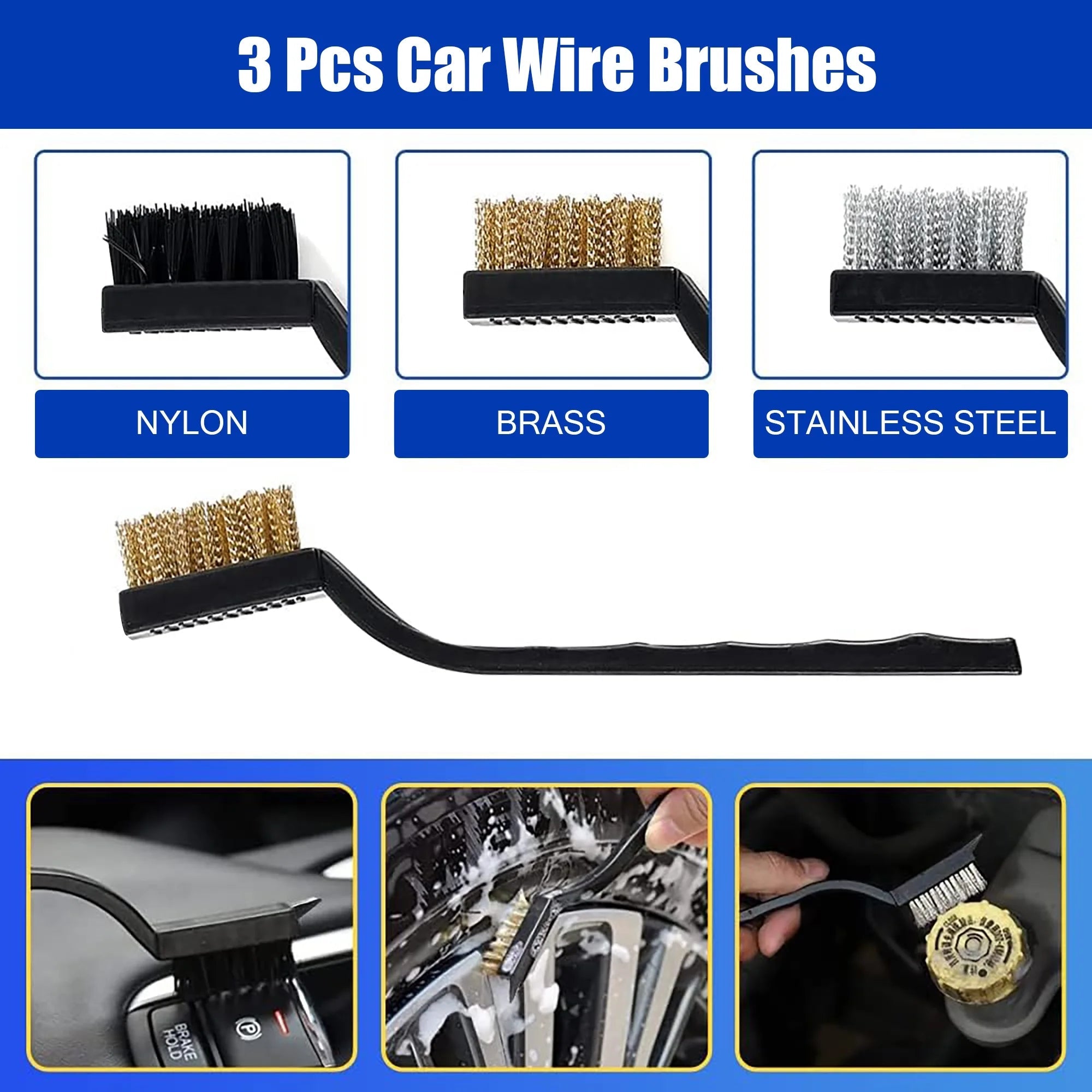 27Pcs Car Detailing Kit Interior Cleaner, Detailing Brushes Car Cleaning Kit for Wheel, Dashboard, Air Vent - thewrightstore
