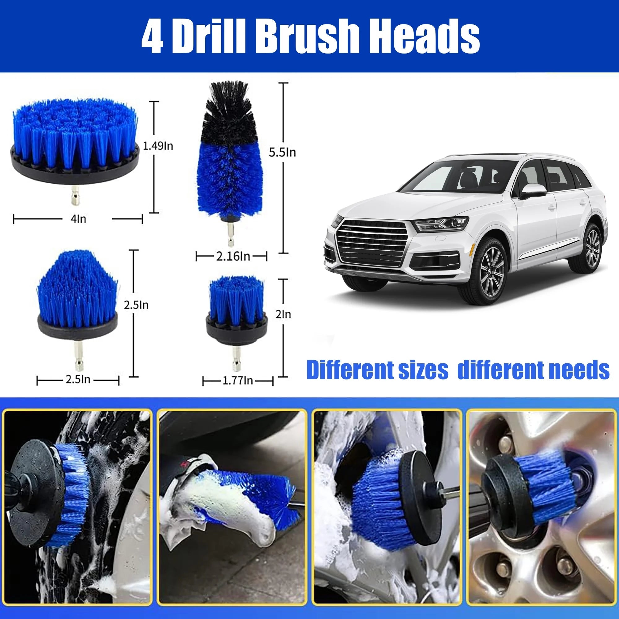 27Pcs Car Detailing Kit Interior Cleaner, Detailing Brushes Car Cleaning Kit for Wheel, Dashboard, Air Vent - thewrightstore