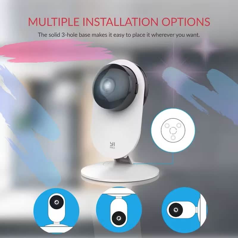 2K HD Indoor/Outdoor Wi - Fi Camera – Color Night Vision, 2 - Way Audio, Motion Tracking - thewrightstore