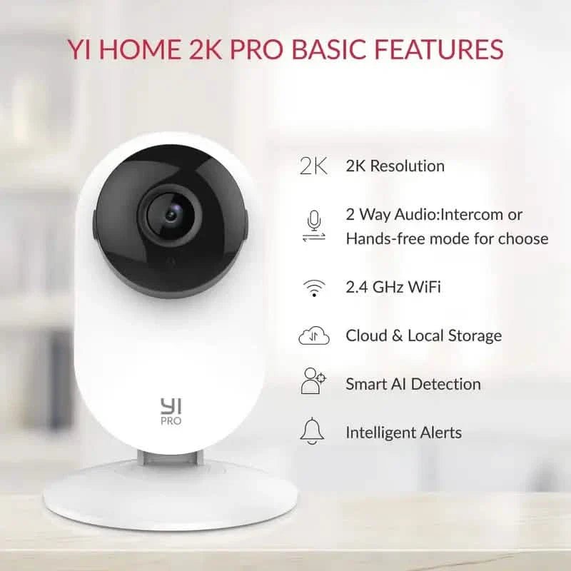 2K HD Indoor/Outdoor Wi - Fi Camera – Color Night Vision, 2 - Way Audio, Motion Tracking - thewrightstore