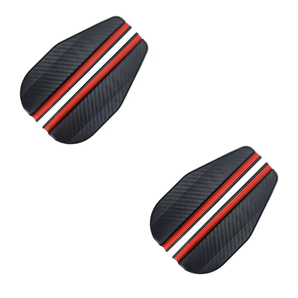2PCS Car Rearview Mirror Rain Eyebrow Carbon Fiber Sun Visor Shade Cover Protector Clear Vision for Rain Car Mirror.