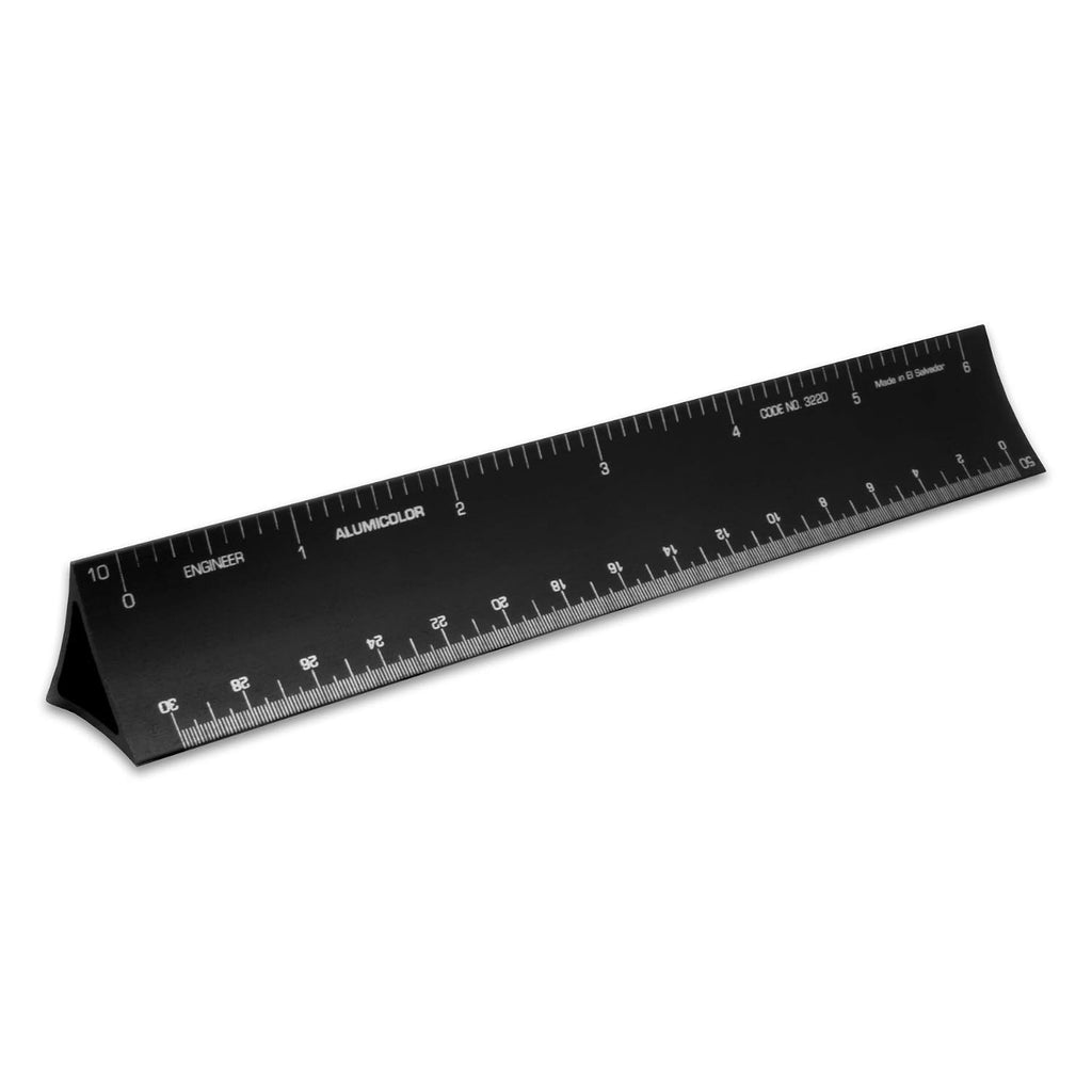 Alumicolor 6-Inch Aluminum Architect Hollow Scale - Ideal for School, Office, Art, and Drafting, Blue