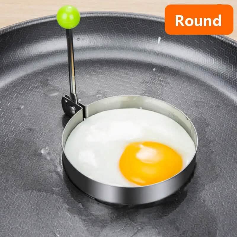 4 - Piece Set: Stainless Steel Creative Egg Ring Molds - thewrightstore