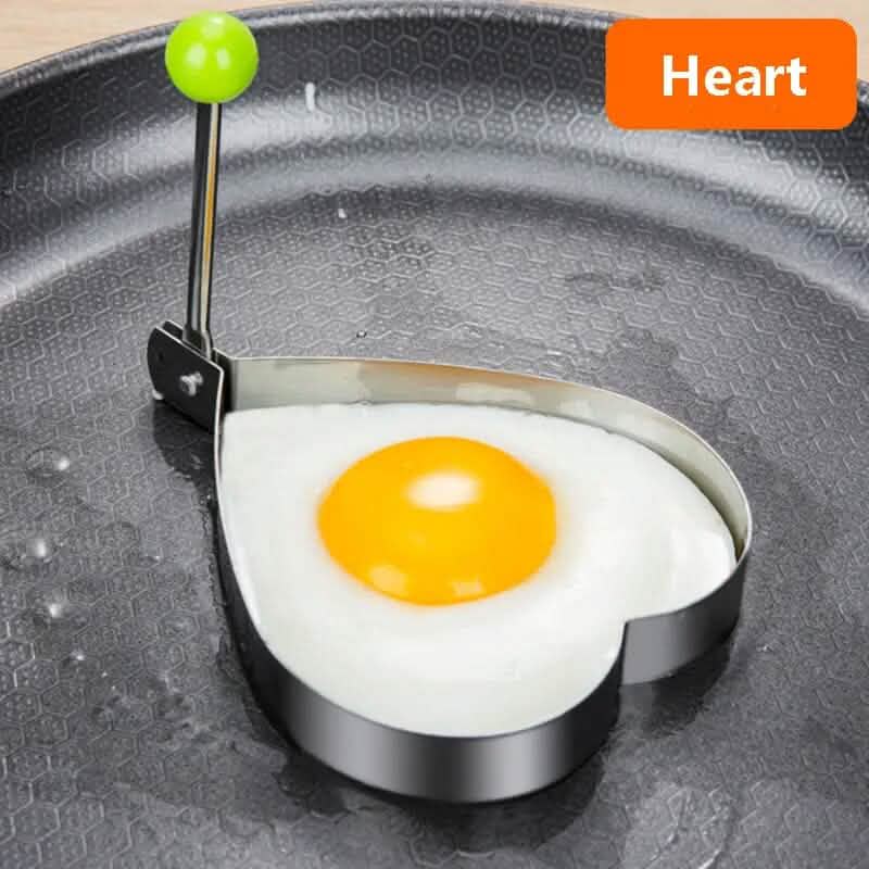4 - Piece Set: Stainless Steel Creative Egg Ring Molds - thewrightstore
