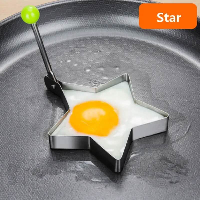 4 - Piece Set: Stainless Steel Creative Egg Ring Molds - thewrightstore