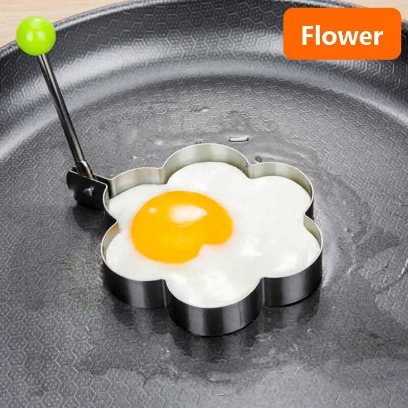 4 - Piece Set: Stainless Steel Creative Egg Ring Molds - thewrightstore