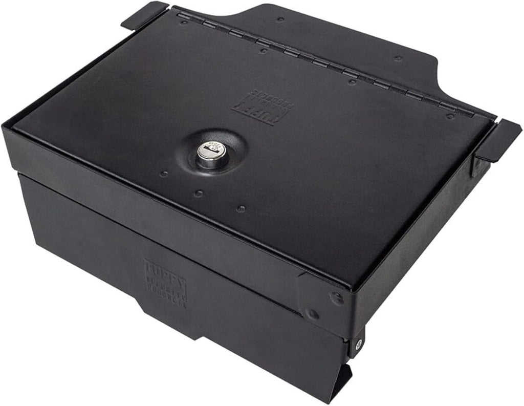 Tuffy Security Products Locking Console Safe with Keyed Lock for RAM Sliding Tray Console (2019–2026) - Excludes Limited and Longhorn Models