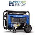 4,650/3,600 - Watt Recoil Start Gas Powered Portable Generator with Wheel and Handle Kit, CO Sensor - thewrightstore