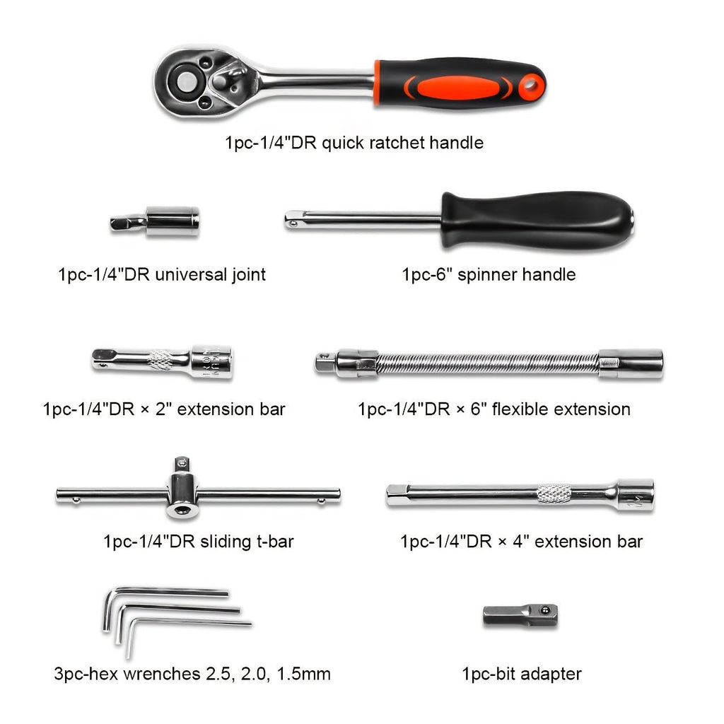 46pc Ratchet & Wrench Tool Set - thewrightstore