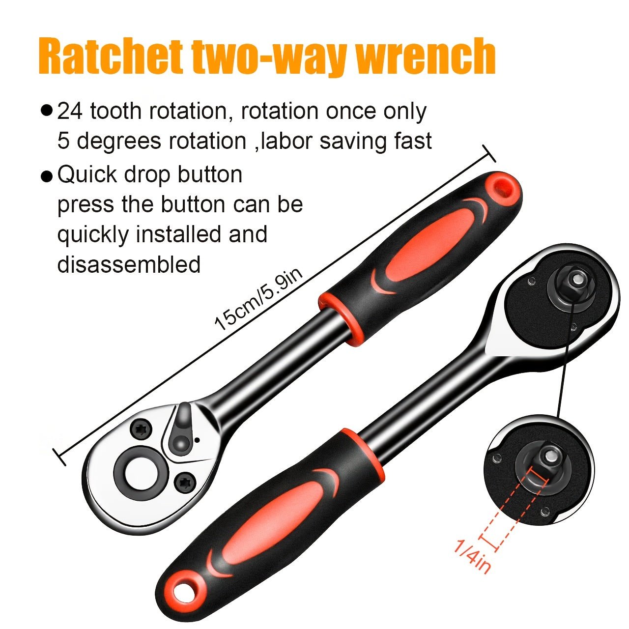 46pc Ratchet & Wrench Tool Set - thewrightstore
