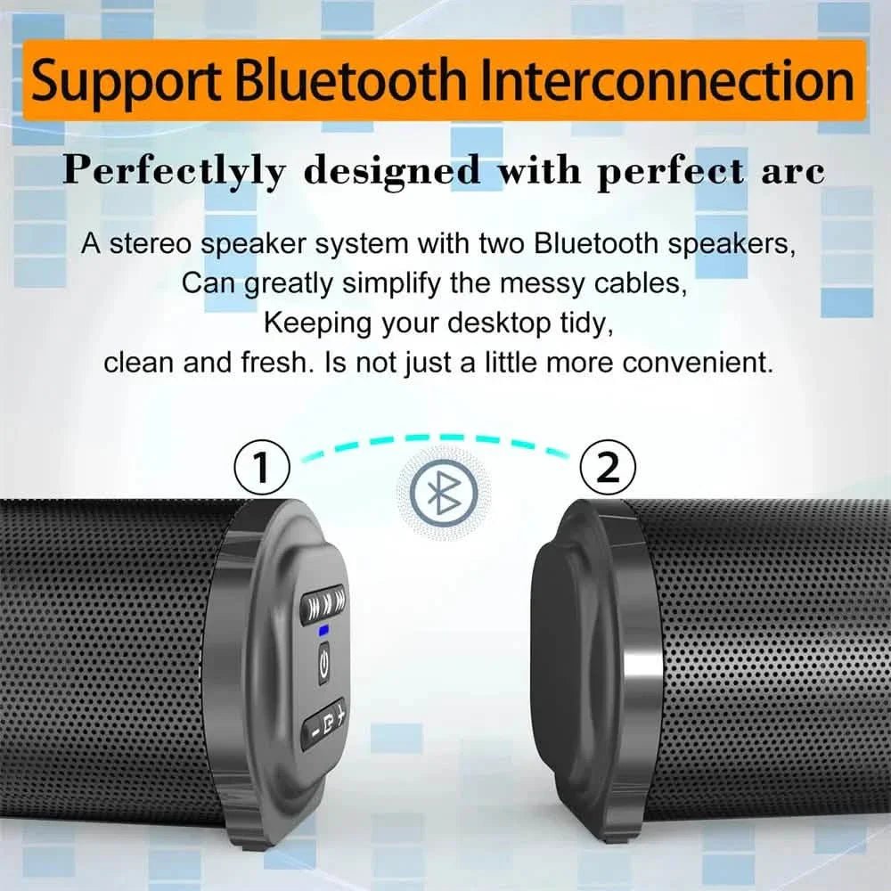 4D Surround Stereo Speakers – Wireless & USB, High - Fidelity Subwoofer, Party & Home Theater, Plug - and - Play - thewrightstore