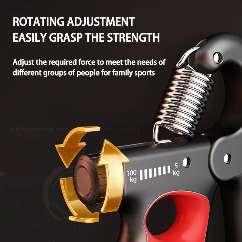 5-60/100/150Kg Grip Strength Gym Wrist Expander Hand Strengthener Adjustable Muscle Recovery Fitness Hand Strength Exercise - thewrightstore