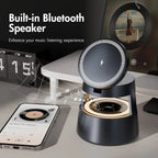 5 in 1 Wireless Charging Station, 15W Fast Charging Wireless Charger for Iphone Airpods Iwatch with Magsafe,Bluetooth Speaker