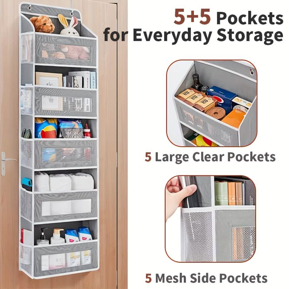 5 - Tier Over - the - Door Storage Box Organizer - thewrightstore