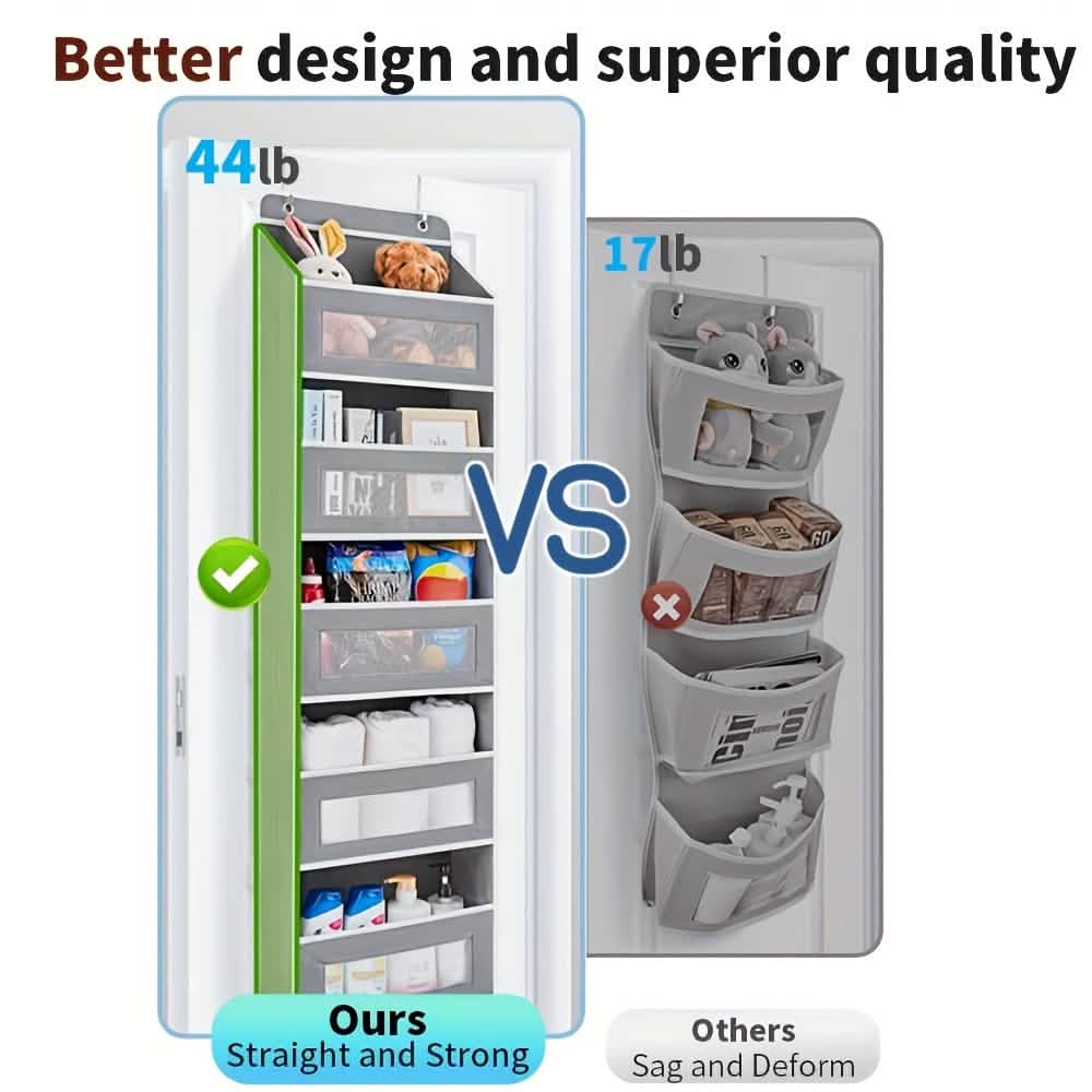 5 - Tier Over - the - Door Storage Box Organizer - thewrightstore