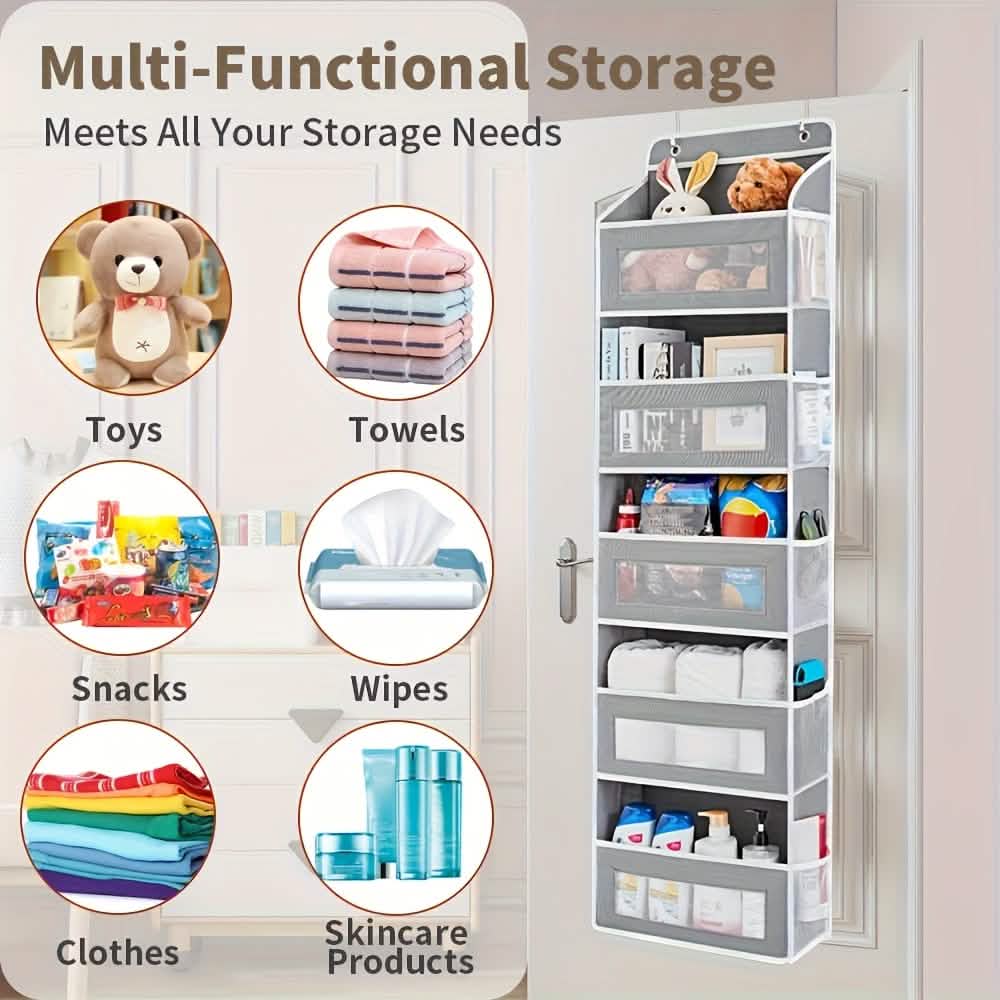 5 - Tier Over - the - Door Storage Box Organizer - thewrightstore
