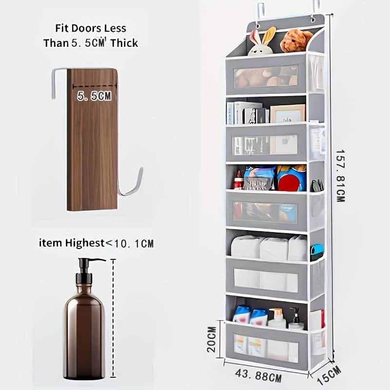 5 - Tier Over - the - Door Storage Box Organizer - thewrightstore