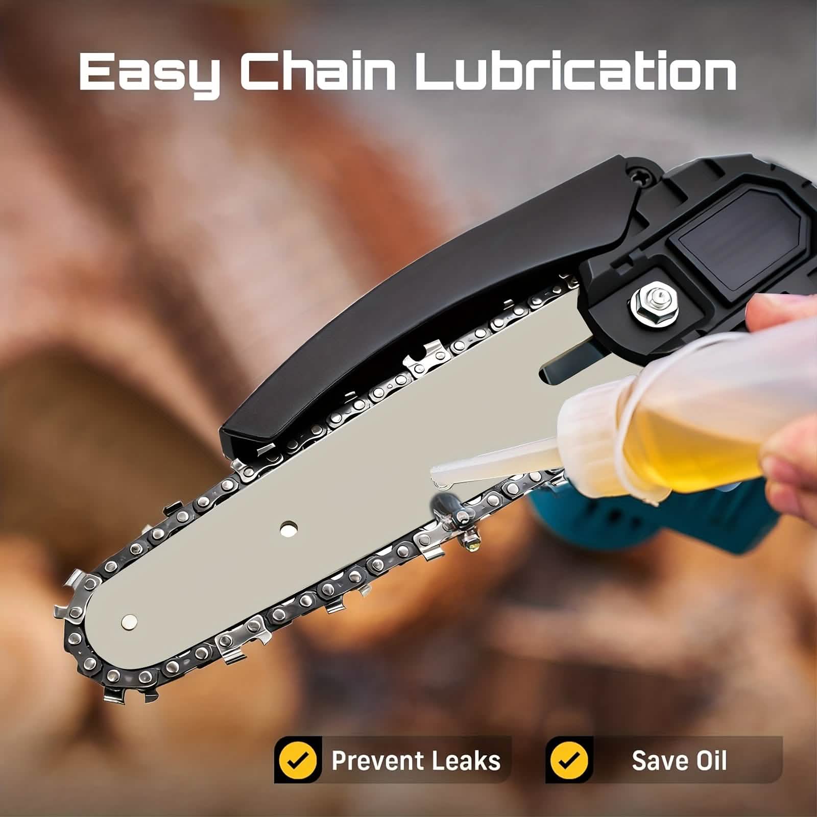 6 - inch Cordless Mini Chainsaw – Handheld Electric, Lightweight, Battery - Powered - thewrightstore