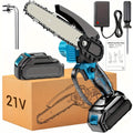 6 - inch Cordless Mini Chainsaw – Handheld Electric, Lightweight, Battery - Powered - thewrightstore