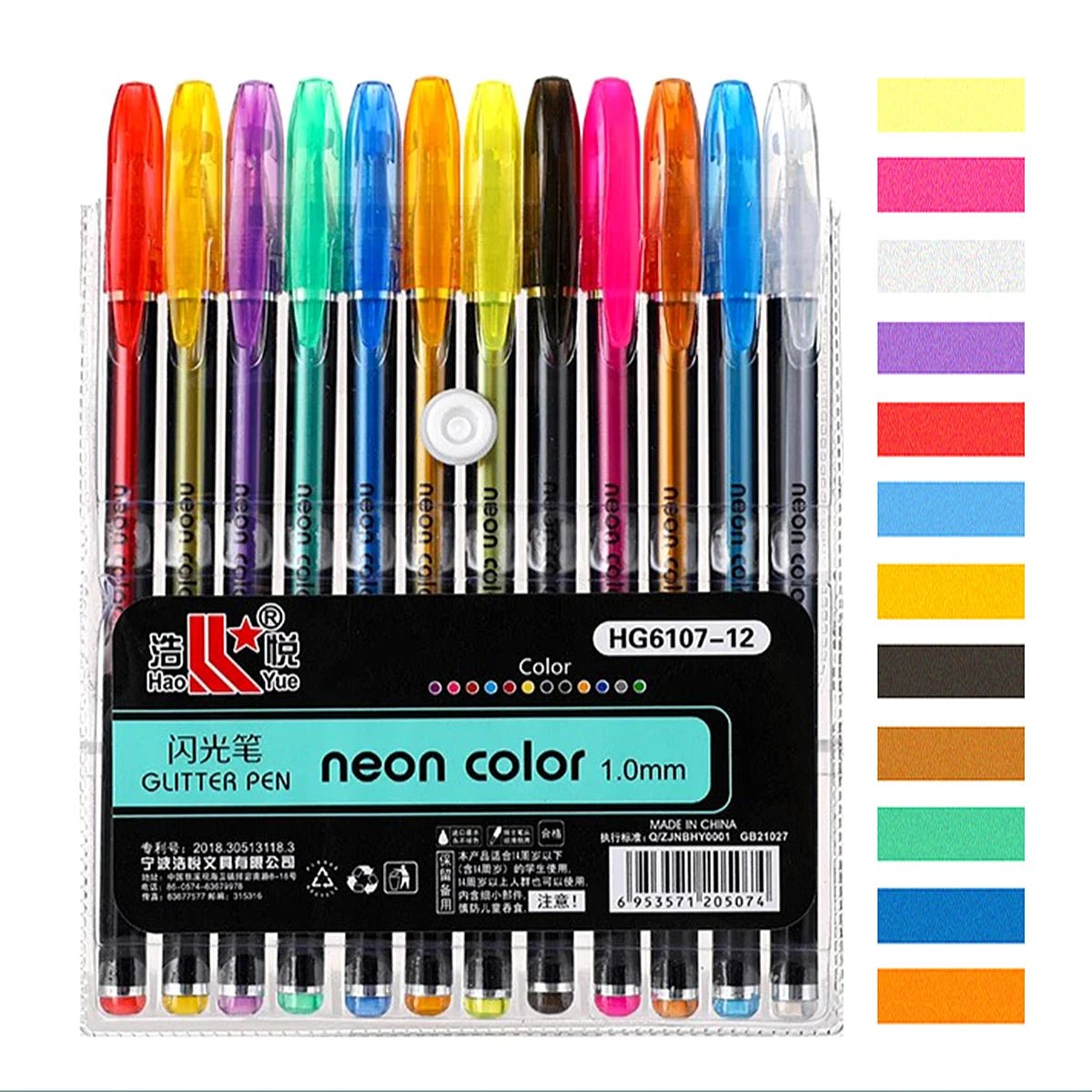 60Pcs Metallic Glitter Colors Gel Pens Set Colored Refills Rod Stationery Highlighter Ballpoint Pen Marking DIY Art Drawing - thewrightstore