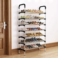 7 - Tier Iron Shoe Rack – Space - Saving, Floor - Standing - thewrightstore